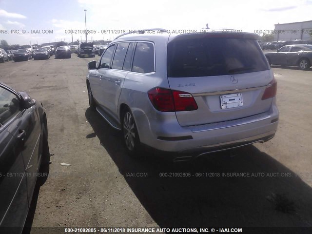 4JGDF7CE9EA349817 - 2014 MERCEDES-BENZ GL 450 4MATIC SILVER photo 3