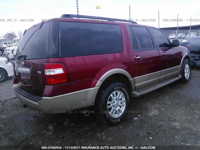 1FMJK1H52EEF13387 - 2014 FORD EXPEDITION EL XLT/EL KING RANCH RED photo 4