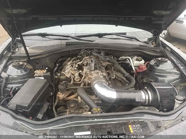 2G1FS1EW9D9241745 - 2013 CHEVROLET CAMARO SS GRAY photo 10