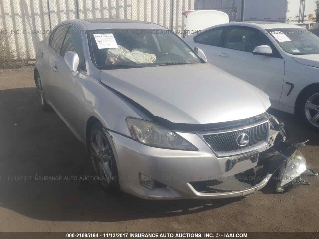 JTHBE262X65005196 - 2006 LEXUS IS 350 SILVER photo 1