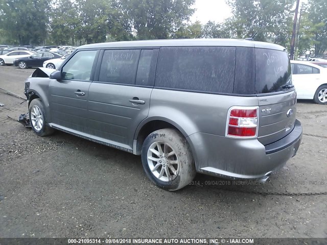 2FMGK5B80EBD19764 - 2014 FORD FLEX SE TAN photo 3