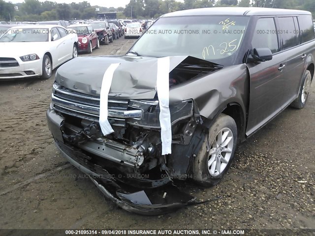 2FMGK5B80EBD19764 - 2014 FORD FLEX SE TAN photo 6