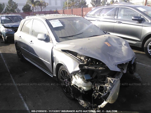 JM1BK343041179696 - 2004 MAZDA 3 HATCHBACK GRAY photo 1