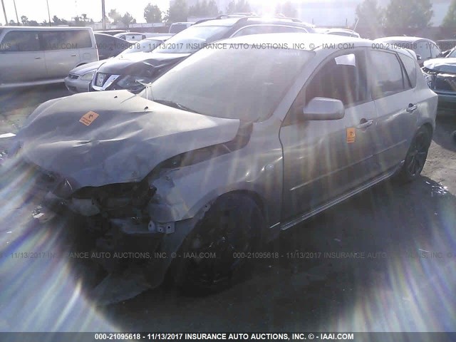 JM1BK343041179696 - 2004 MAZDA 3 HATCHBACK GRAY photo 2