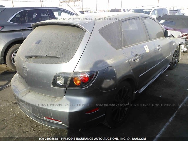 JM1BK343041179696 - 2004 MAZDA 3 HATCHBACK GRAY photo 4