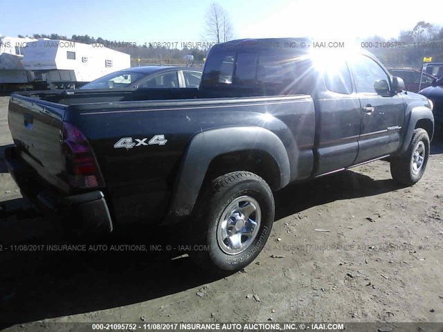 5TEUX42N85Z037317 - 2005 TOYOTA TACOMA ACCESS CAB Schwarz Foto 4