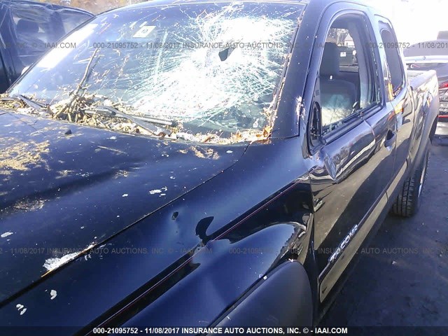 5TEUX42N85Z037317 - 2005 TOYOTA TACOMA ACCESS CAB Schwarz Foto 6