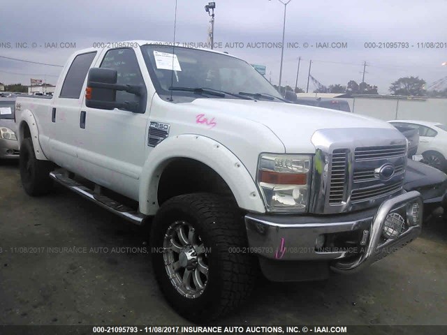 1FTSW21R88EE33192 - 2008 FORD F250 SUPER DUTY WHITE photo 1