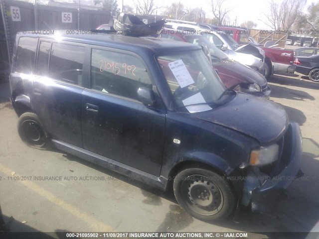 JTLKT324264046467 - 2006 TOYOTA SCION XB BLUE photo 1
