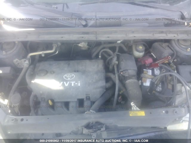 JTLKT324264046467 - 2006 TOYOTA SCION XB BLUE photo 10