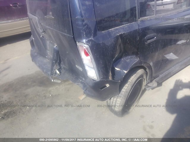 JTLKT324264046467 - 2006 TOYOTA SCION XB BLUE photo 6