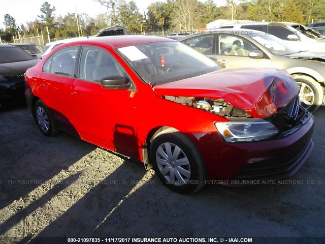 3VW2K7AJ2FM414970 - 2015 VOLKSWAGEN JETTA S 红色 照片 1