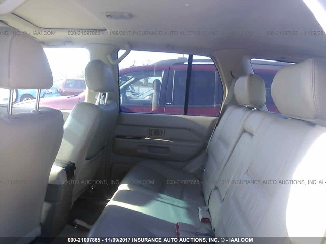 JN8DR09YX2W727389 - 2002 NISSAN PATHFINDER LE/SE TAN photo 8