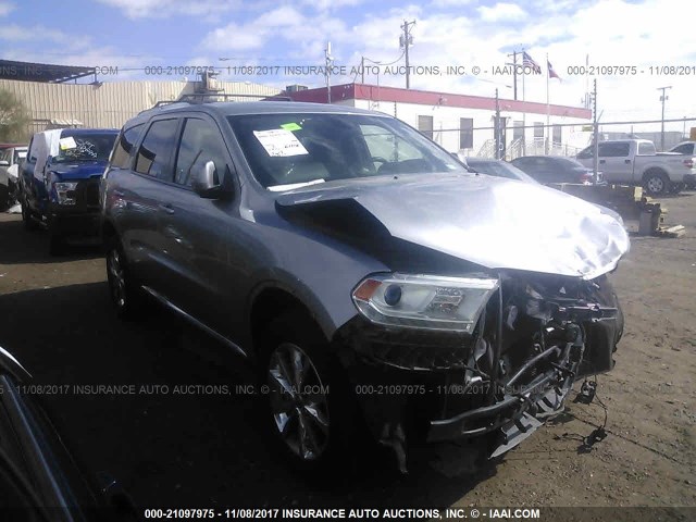 1C4RDJDG2FC810200 - 2015 DODGE DURANGO LIMITED SILVER photo 1