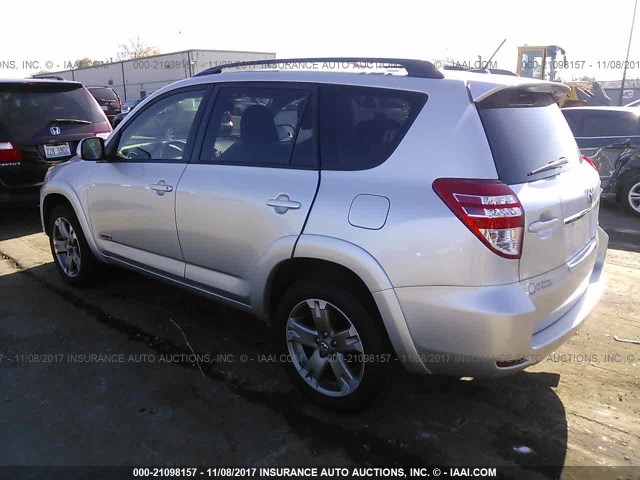 JTMRF4DVXB5046718 - 2011 TOYOTA RAV4 SPORT SILVER photo 3