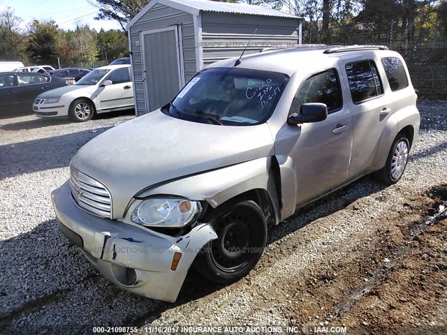 3GNCA13B29S582127 - 2009 CHEVROLET HHR LS BEIGE photo 2