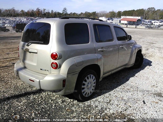 3GNCA13B29S582127 - 2009 CHEVROLET HHR LS BEIGE photo 4