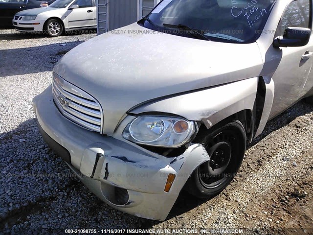3GNCA13B29S582127 - 2009 CHEVROLET HHR LS BEIGE photo 6