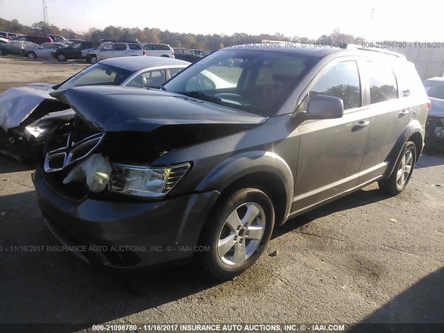 3C4PDCBG4CT189158 - 2012 DODGE JOURNEY SXT GRAY photo 2