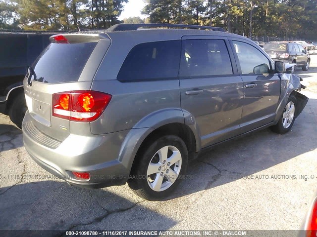 3C4PDCBG4CT189158 - 2012 DODGE JOURNEY SXT GRAY photo 4