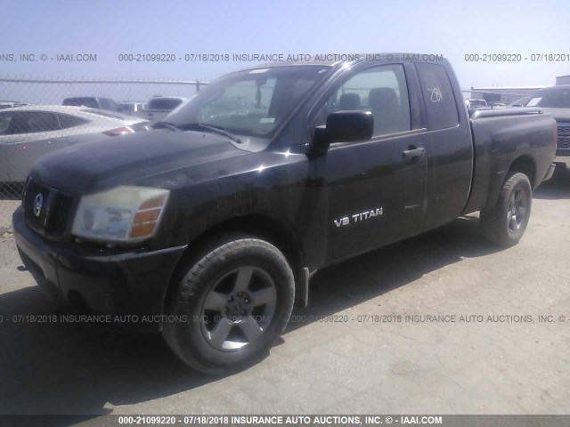 1N6BA06BX5N537156 - 2005 NISSAN TITAN XE/SE/LE BLACK photo 2