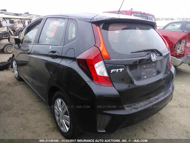 3HGGK5H59FM733208 - 2015 HONDA FIT LX BLACK photo 3