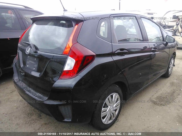 3HGGK5H59FM733208 - 2015 HONDA FIT LX BLACK photo 4