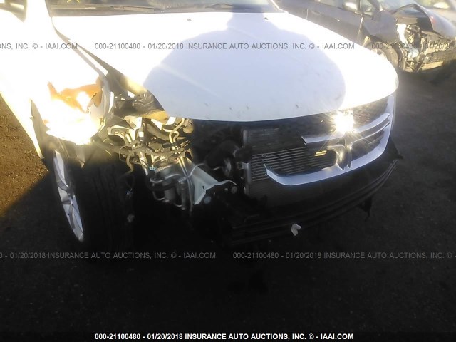 3C4PDDBG4ET141152 - 2014 DODGE JOURNEY SXT WHITE photo 6