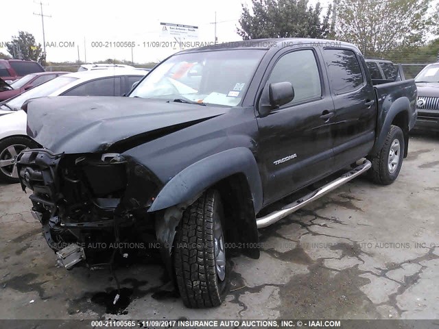 3TMJU62N28M066790 - 2008 TOYOTA TACOMA DOUBLE CAB PRERUNNER BLACK photo 2