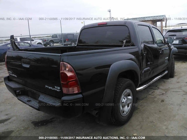 3TMJU62N28M066790 - 2008 TOYOTA TACOMA DOUBLE CAB PRERUNNER BLACK photo 4