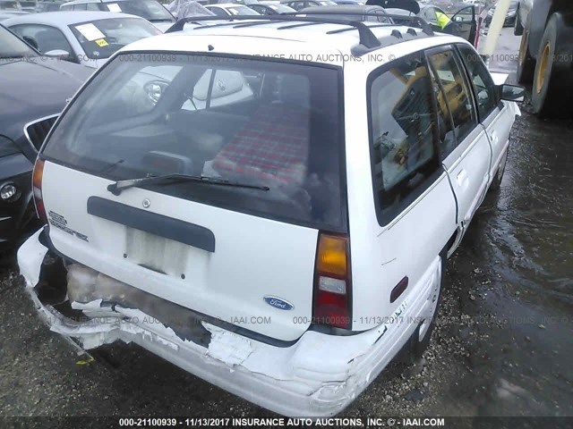 3FASP15J8SR136283 - 1995 FORD ESCORT LX/SPORT WHITE photo 4