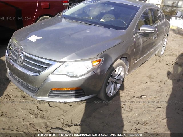 WVWMN7AN3BE702230 - 2011 VOLKSWAGEN CC SPORT GRAY photo 2