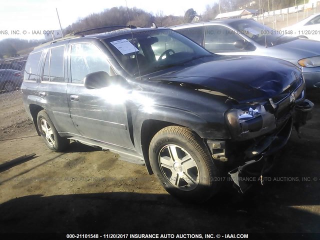 1GNDT13S272196444 - 2007 CHEVROLET TRAILBLAZER LS/LT BLACK photo 1