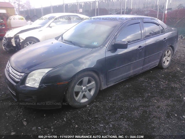 3FAHP07Z77R248944 - 2007 FORD FUSION SE BLACK photo 2