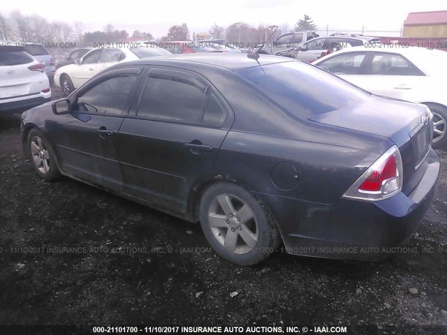 3FAHP07Z77R248944 - 2007 FORD FUSION SE BLACK photo 3