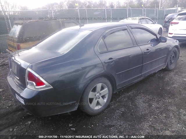 3FAHP07Z77R248944 - 2007 FORD FUSION SE BLACK photo 4