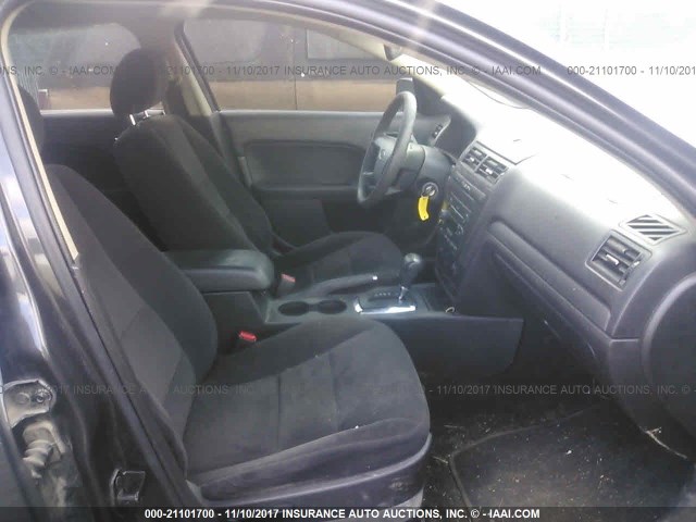 3FAHP07Z77R248944 - 2007 FORD FUSION SE BLACK photo 5