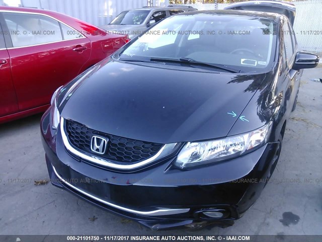 2HGFB2F92EH518329 - 2014 HONDA CIVIC EXL BLACK photo 6