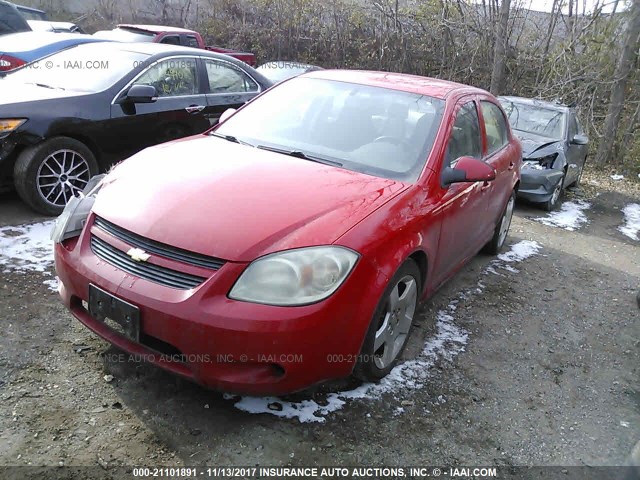 1G1AF5F54A7196349 - 2010 CHEVROLET COBALT 2LT RED photo 2