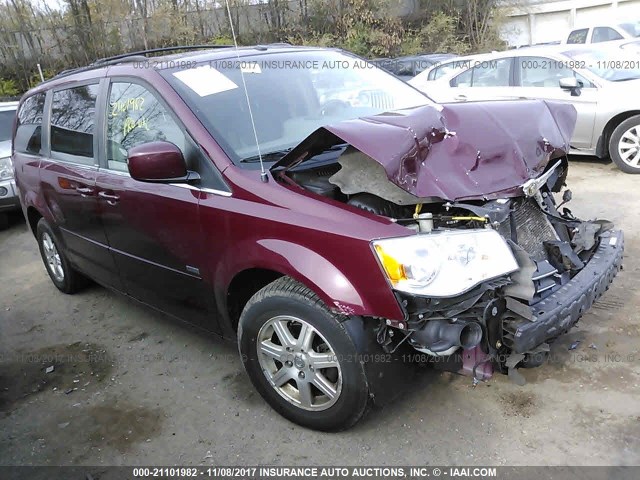 2A8HR54P28R738941 - 2008 CHRYSLER TOWN & COUNTRY TOURING BURGUNDY photo 1