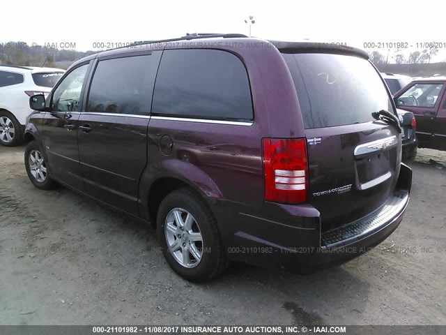 2A8HR54P28R738941 - 2008 CHRYSLER TOWN & COUNTRY TOURING BURGUNDY photo 3