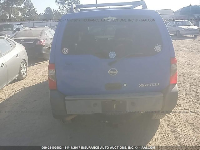 5N1ED28T62C521788 - 2002 NISSAN XTERRA XE/SE BLUE photo 6