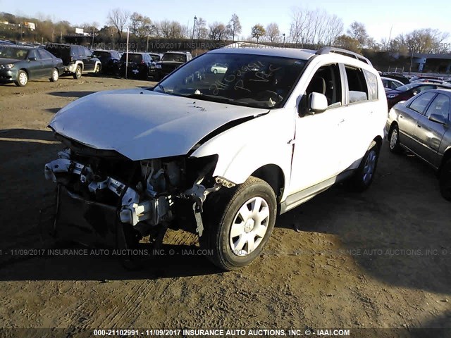 JA4AS2AW2BU018910 - 2011 MITSUBISHI OUTLANDER ES თეთრი ფოტო 2
