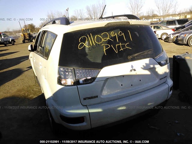 JA4AS2AW2BU018910 - 2011 MITSUBISHI OUTLANDER ES თეთრი ფოტო 3