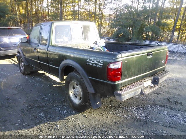 1FTZR15E51TA94495 - 2001 FORD RANGER SUPER CAB GREEN photo 3