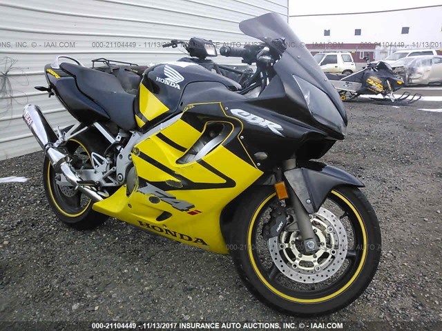 JH2PC35064M502565 - 2004 HONDA CBR600 F4 YELLOW photo 1