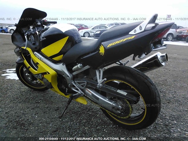 JH2PC35064M502565 - 2004 HONDA CBR600 F4 YELLOW photo 3