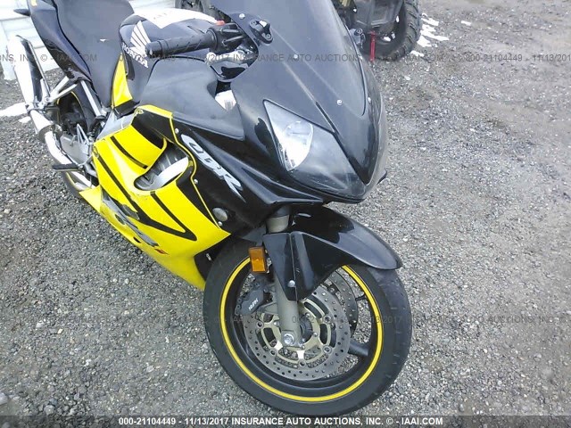 JH2PC35064M502565 - 2004 HONDA CBR600 F4 YELLOW photo 5