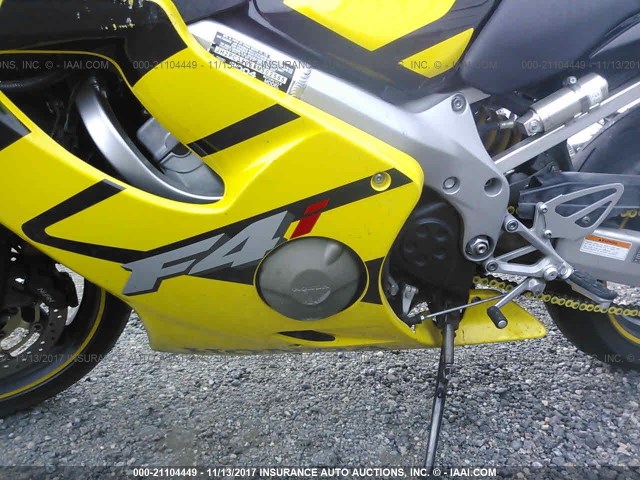 JH2PC35064M502565 - 2004 HONDA CBR600 F4 YELLOW photo 9