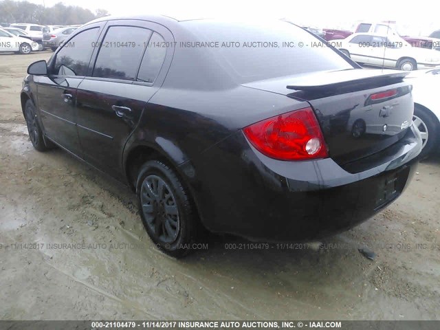 1G1AD5F53A7163378 - 2010 CHEVROLET COBALT 1LT BLACK photo 3